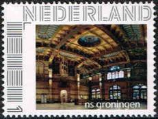 year=2015 ??, Dutch personalized stamp with Groningen station